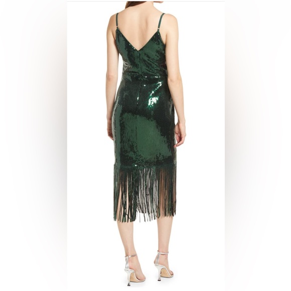 Lulus Anjou Sequin Fringe Sleeveless Midi Dress - Picture 2 of 10